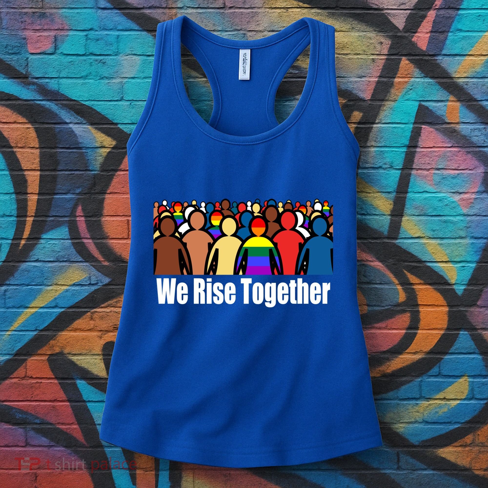 We Rise Together Against Racism For Equality Social Justice Great Gift Women's Tank Top