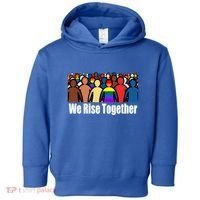 We Rise Together Against Racism For Equality Social Justice Great Gift Toddler Hoodie thumb 0