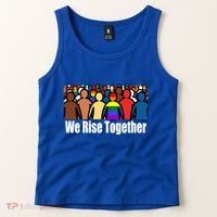 We Rise Together Against Racism For Equality Social Justice Great Gift Tank Top thumb 2