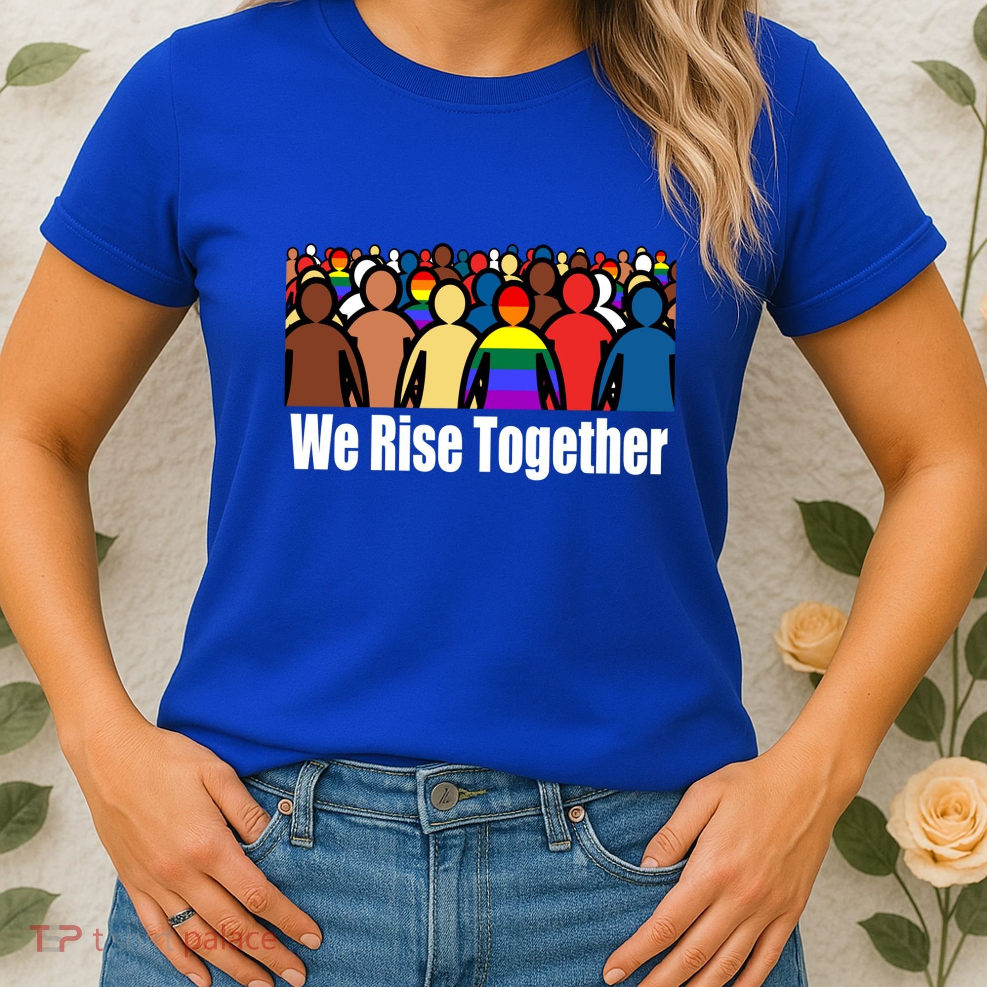 We Rise Together Against Racism For Equality Social Justice Great Gift Women's T-Shirt