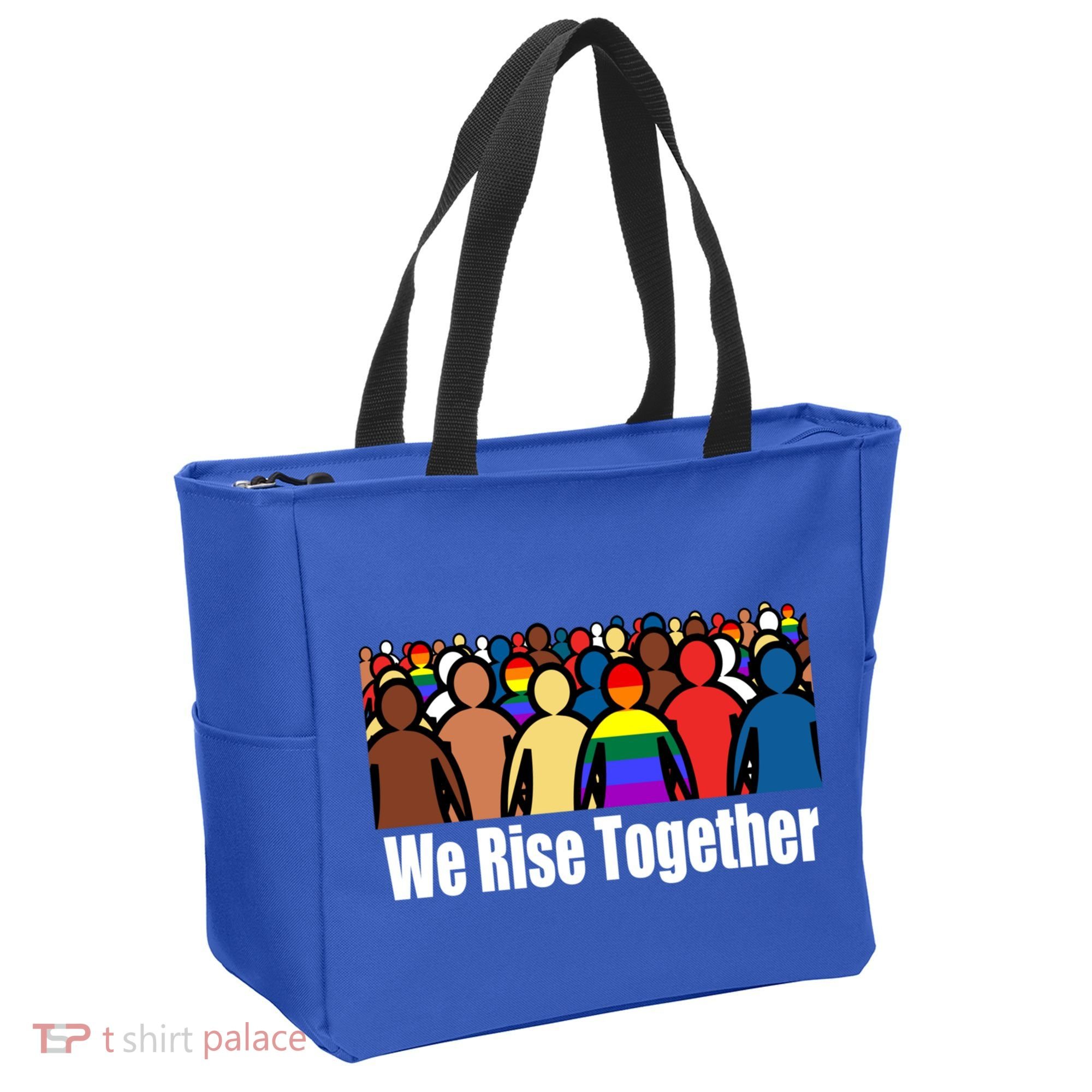 We Rise Together Against Racism For Equality Social Justice Great Gift Tote Bag