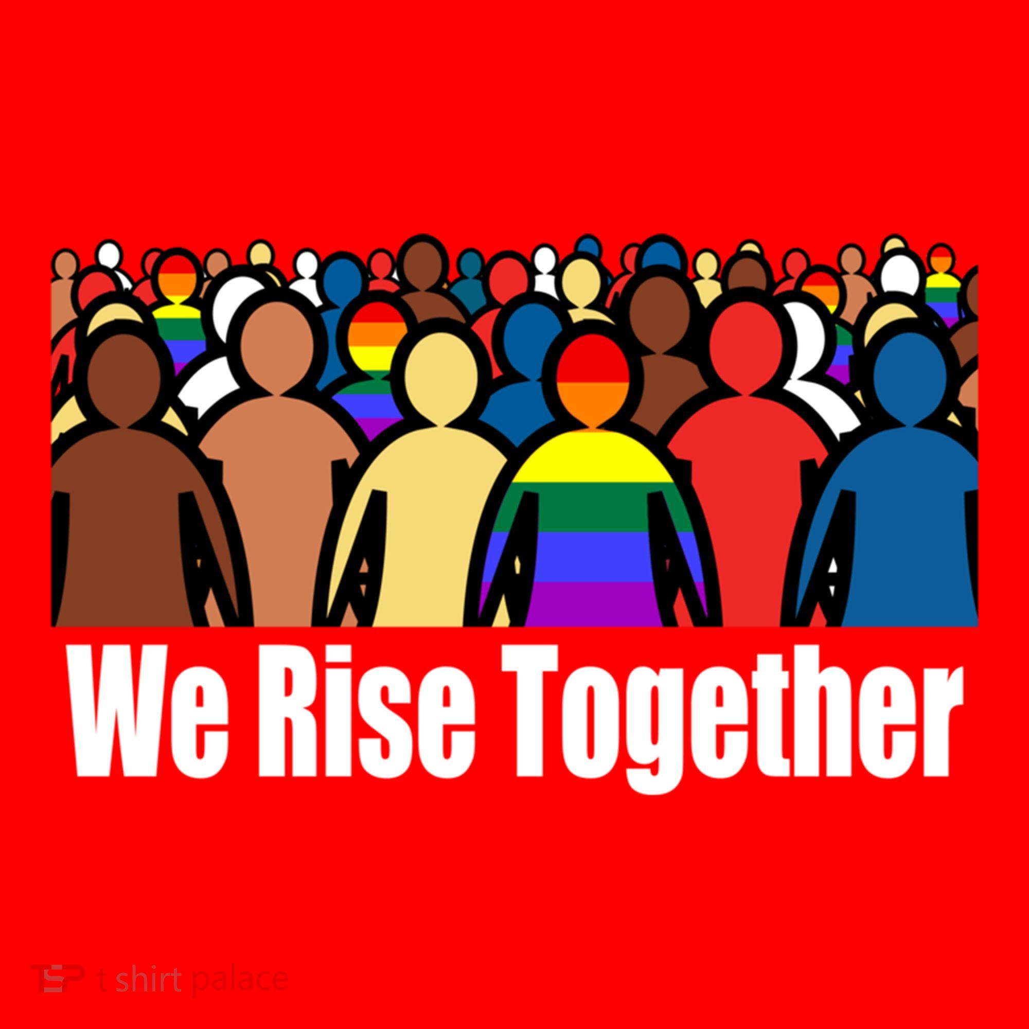We Rise Together Against Racism For Equality Social Justice Great Gift Santa Hat