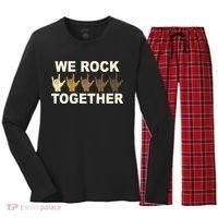 We Rock Together Equality Women's Long Sleeve Flannel Pajama Set  thumb 0
