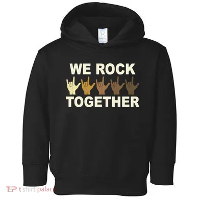 We Rock Together Equality Toddler Hoodie