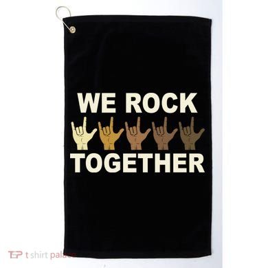We Rock Together Equality Golf Towel