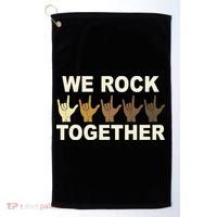 We Rock Together Equality Golf Towel thumb 0