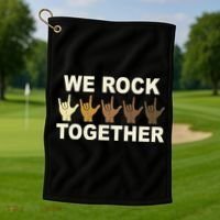 We Rock Together Equality Golf Towel thumb 1