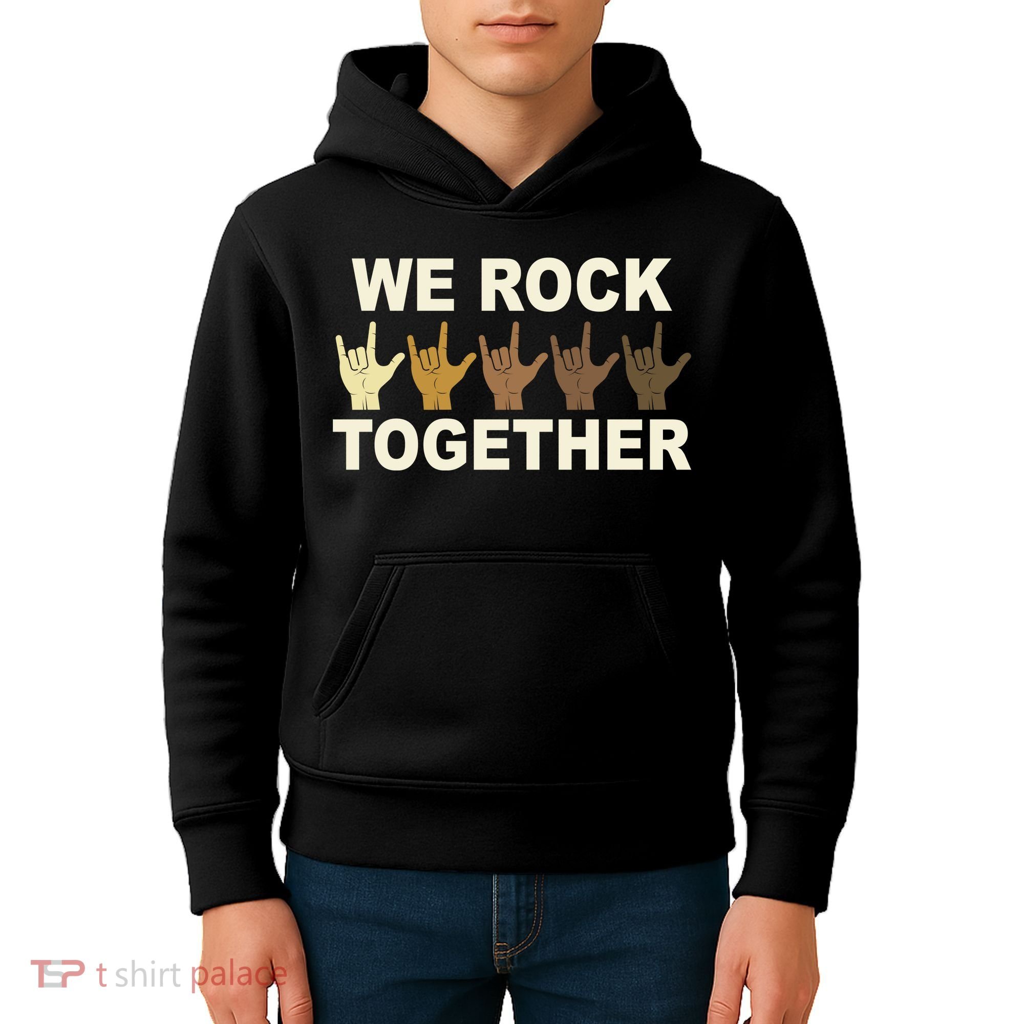 We Rock Together Equality Kids Hoodie