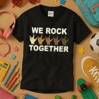 We Rock Together Equality Kids T-Shirt thumb 3