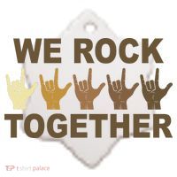 We Rock Together Equality Ceramic Ornament thumb 2