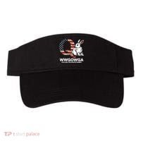 White Rabbit US Flag Q Anon Visor thumb 0