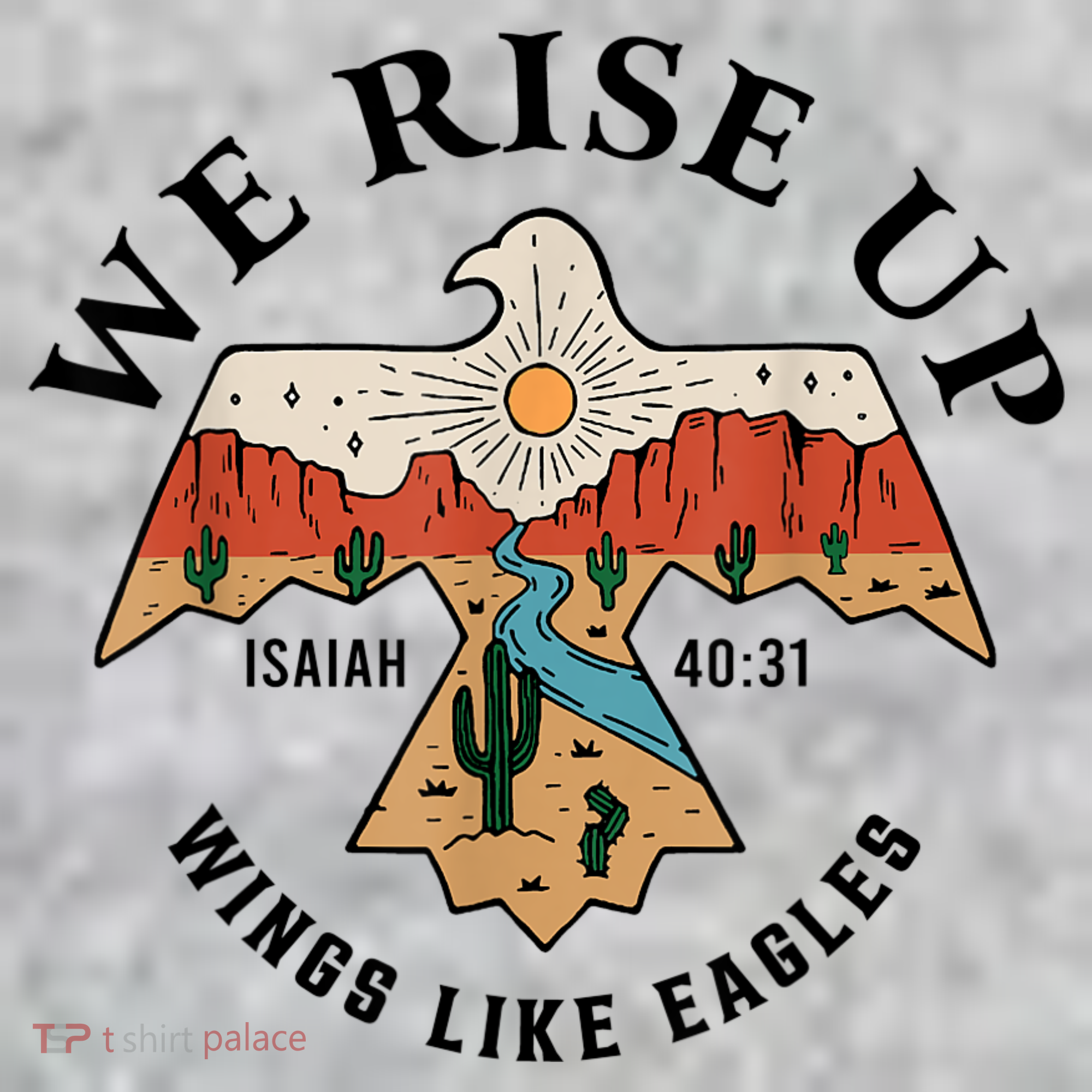 We Rise Up Wings Like Eagles Kids Sweatshirt