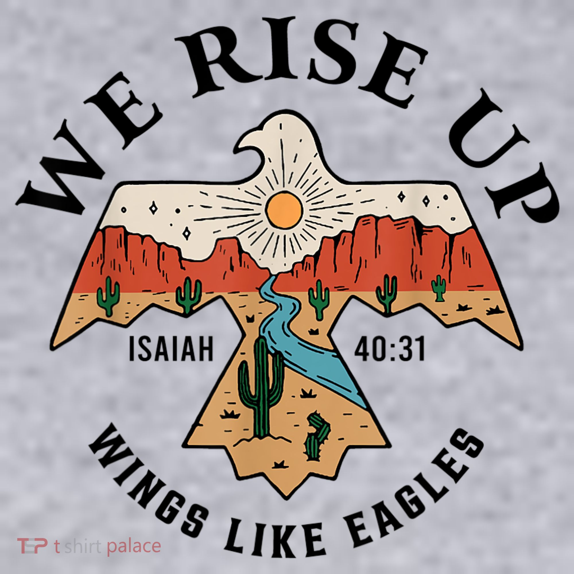 We Rise Up Wings Like Eagles Women's Sweatshirt