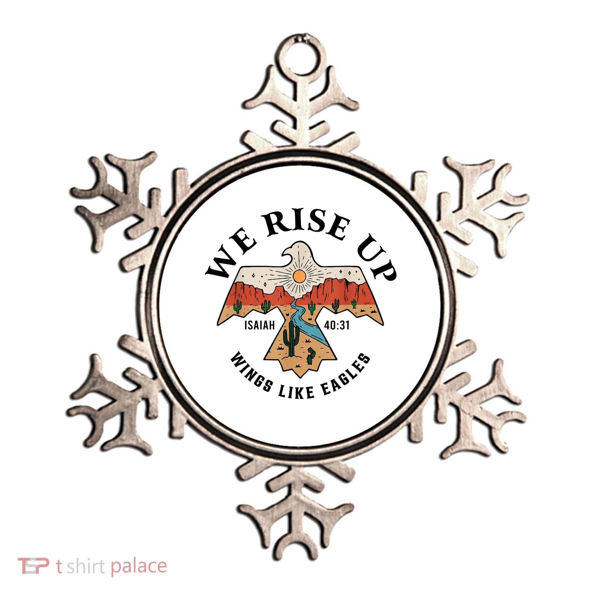 We Rise Up Wings Like Eagles Ornament