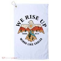 We Rise Up Wings Like Eagles Golf Towel thumb 0