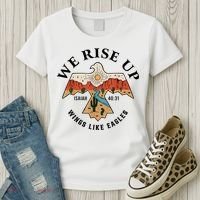 We Rise Up Wings Like Eagles Women's T-Shirt thumb 3