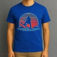 Wakeboard Retro Vintage 80s Style Wakeboarding Gift Cute Gift T-Shirt thumb 3