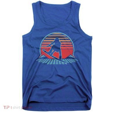 Wakeboard Retro Vintage 80s Style Wakeboarding Gift Cute Gift Tank Top