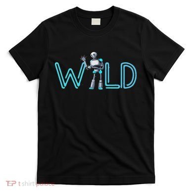 Wild Retro Vintage Robotic Robot Scifi Tech Art Gift T-Shirt