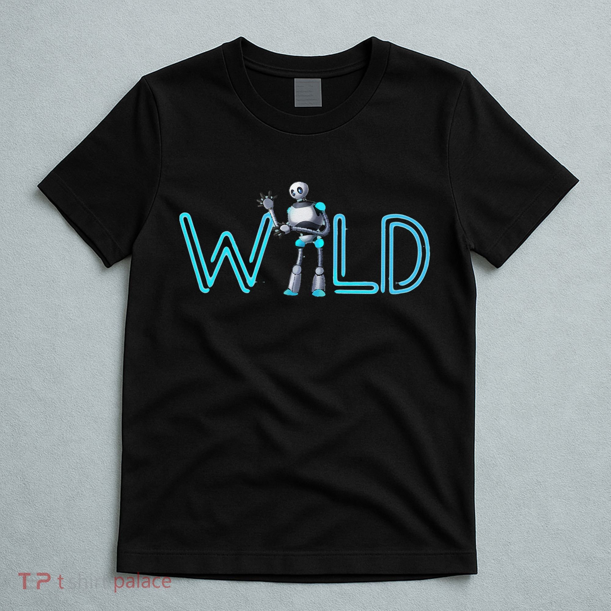 Wild Retro Vintage Robotic Robot Scifi Tech Art Gift T-Shirt