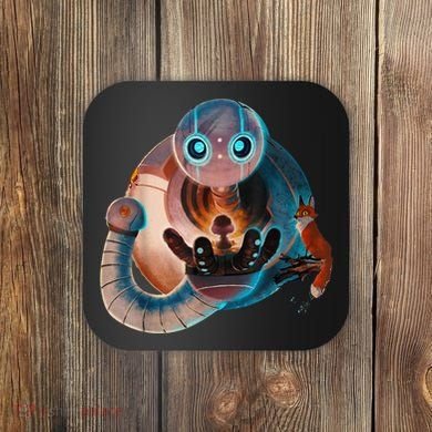 Wild Retro Vintage Robotic Robot Art Science & Math Boy Coaster