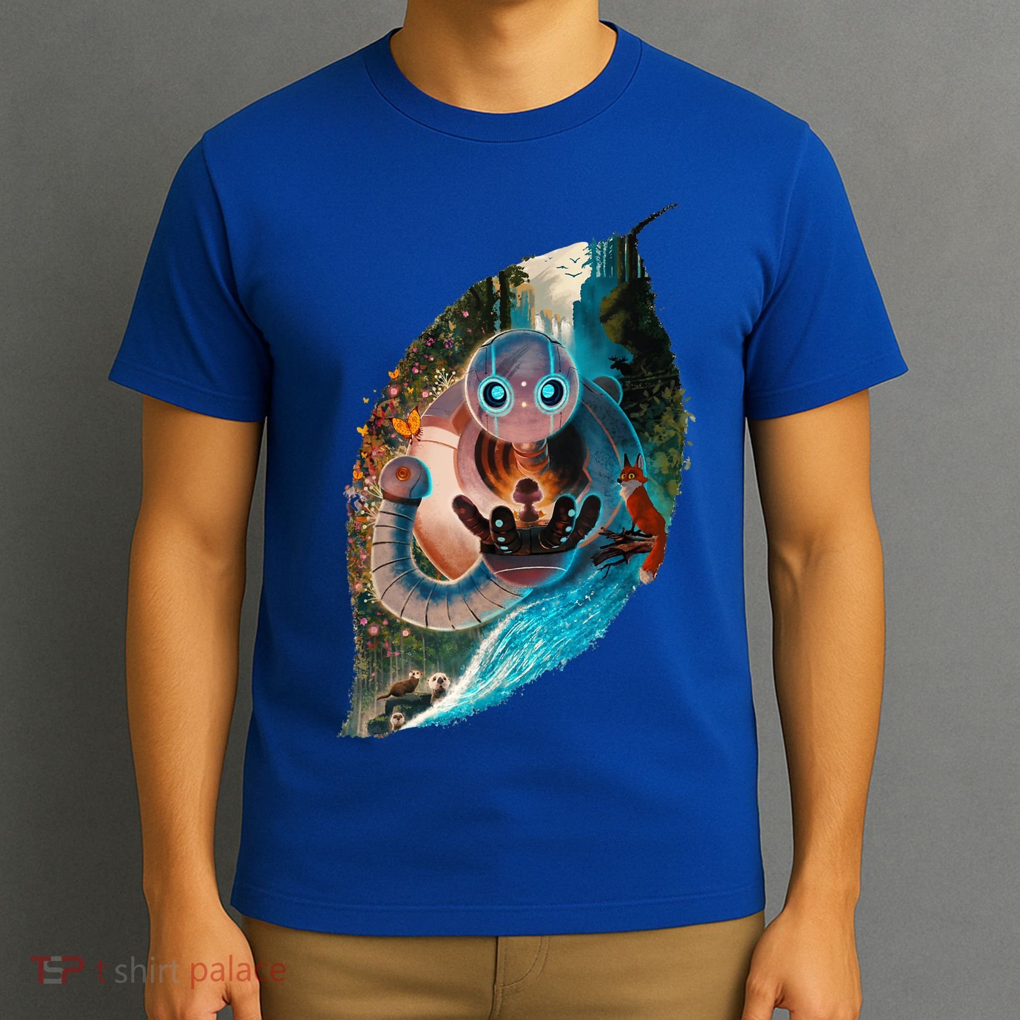 Wild Retro Vintage Robotic Robot Art Science & Math Boy T-Shirt