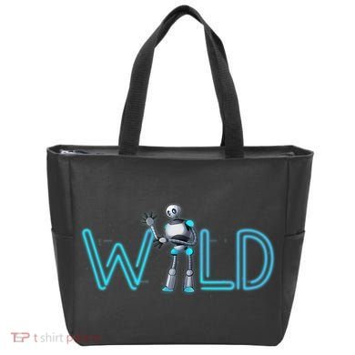 Wild Retro Vintage Robotic Robot Scifi Tech Art Tote Bag