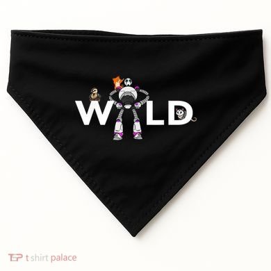Wild Retro Vintage Robotic Robot Art Science & Math USA-Made Doggie Bandana