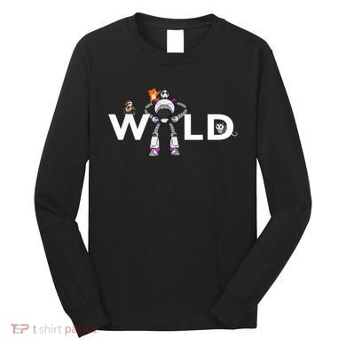 Wild Retro Vintage Robotic Robot Art Science & Math Long Sleeve Shirt