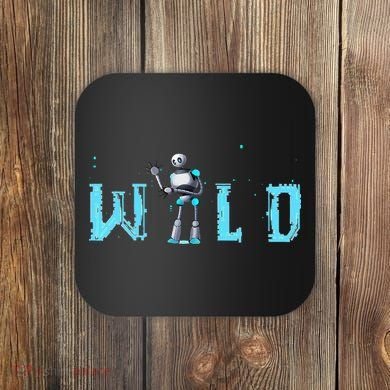 Wild Retro Vintage Robotic Robot Scifi Tech Art Coaster