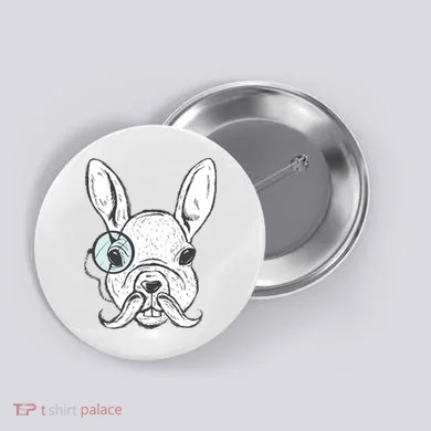 White Rabbit Button