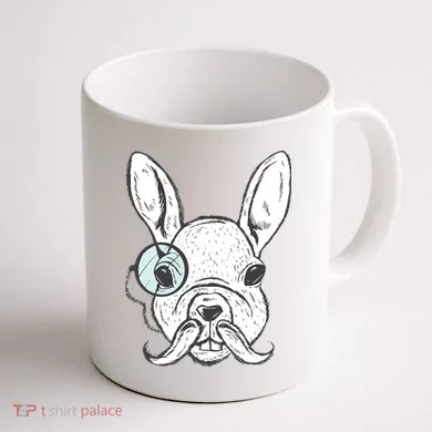 White Rabbit Coffee Mug back