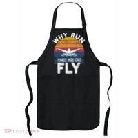 Why Run When You Can Fly Butterfly Stroke Swim Team Swimmi Apron thumb 0