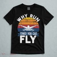 Why Run When You Can Fly Butterfly Stroke Swim Team Swimmi T-Shirt thumb 5