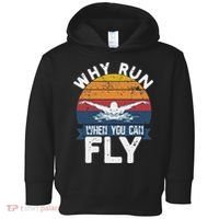 Why Run When You Can Fly Butterfly Stroke Swim Team Swimmi Toddler Hoodie thumb 0