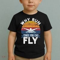 Why Run When You Can Fly Butterfly Stroke Swim Team Swimmi Toddler T-Shirt thumb 2