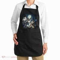 Wolf Ripping Werewolf Alpha Wolf Funny Oddly Meme Apron thumb 2
