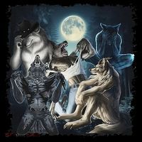 Wolf Ripping Werewolf Alpha Wolf Funny Oddly Meme Apron thumb 3