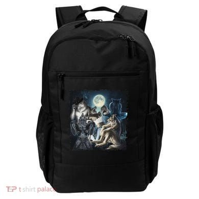 Wolf Ripping Werewolf Alpha Wolf Funny Oddly Meme Backpack