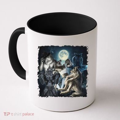 Wolf Ripping Werewolf Alpha Wolf Funny Oddly Meme Coffee Mug