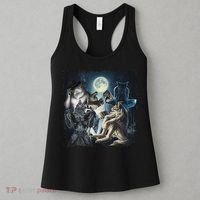 Wolf Ripping Werewolf Alpha Wolf Funny Oddly Meme Women's Tank Top thumb 3