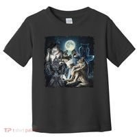 Wolf Ripping Werewolf Alpha Wolf Funny Oddly Meme Toddler T-Shirt thumb 0
