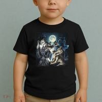 Wolf Ripping Werewolf Alpha Wolf Funny Oddly Meme Toddler T-Shirt thumb 2