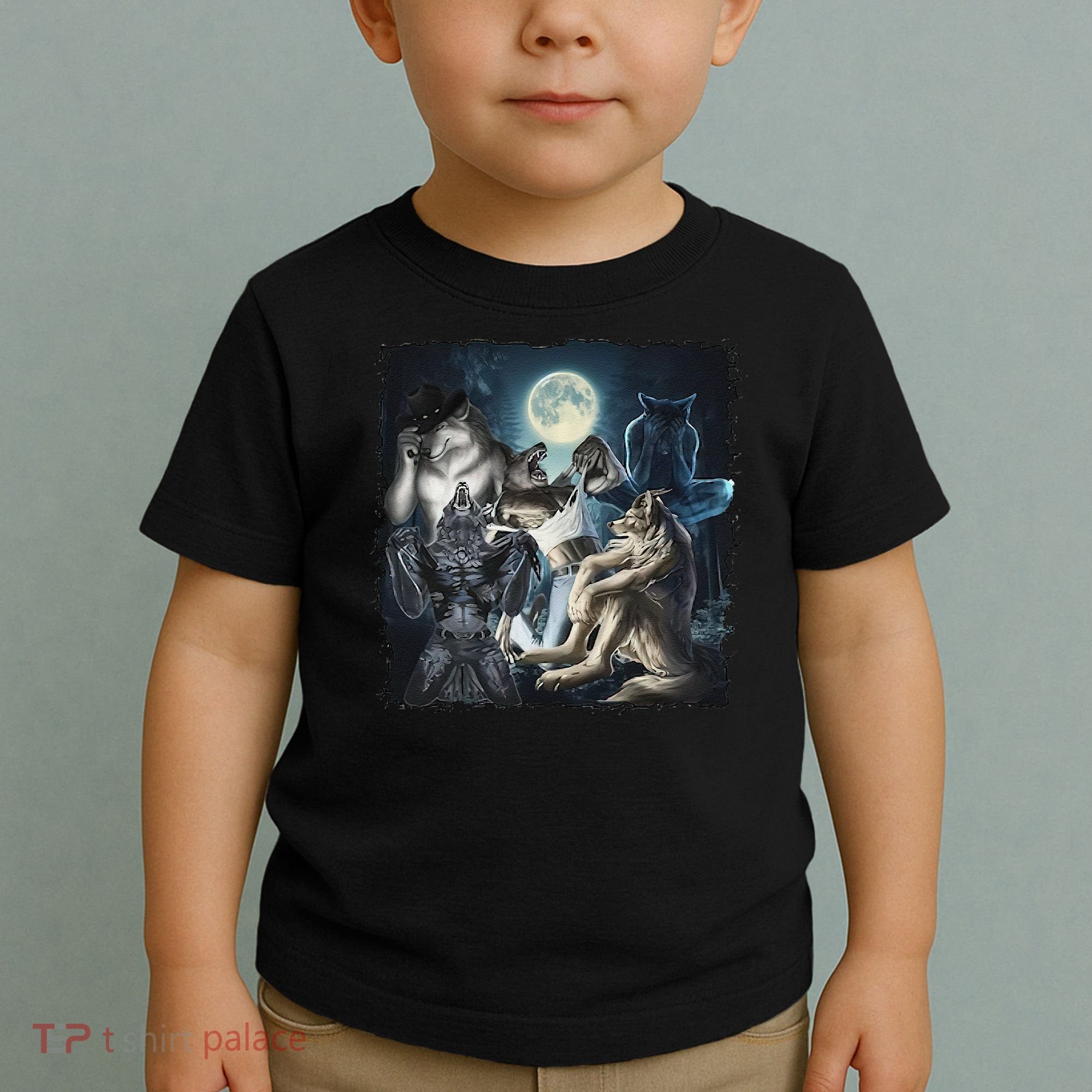 Wolf Ripping Werewolf Alpha Wolf Funny Oddly Meme Toddler T-Shirt