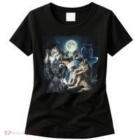 Wolf Ripping Werewolf Alpha Wolf Funny Oddly Meme Women's T-Shirt thumb 0