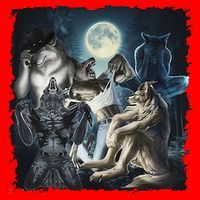 Wolf Ripping Werewolf Alpha Wolf Funny Oddly Meme Santa Hat thumb 1