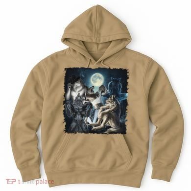 Wolf Ripping Werewolf Alpha Wolf Funny Oddly Meme Hoodie