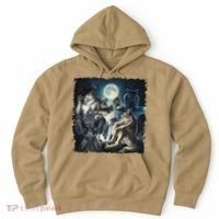Wolf Ripping Werewolf Alpha Wolf Funny Oddly Meme Hoodie thumb 0