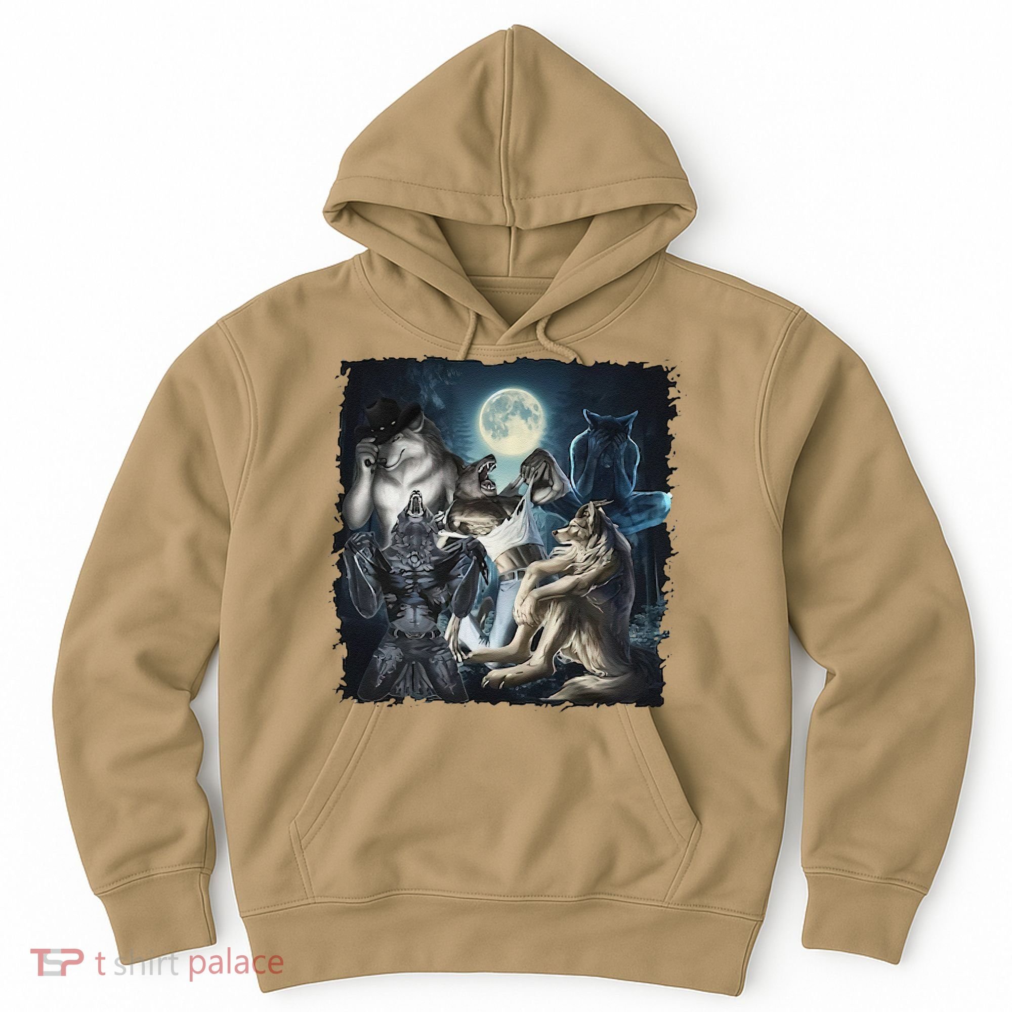 Wolf Ripping Werewolf Alpha Wolf Funny Oddly Meme Hoodie