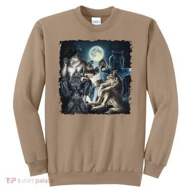 Wolf Ripping Werewolf Alpha Wolf Funny Oddly Meme Sweatshirt